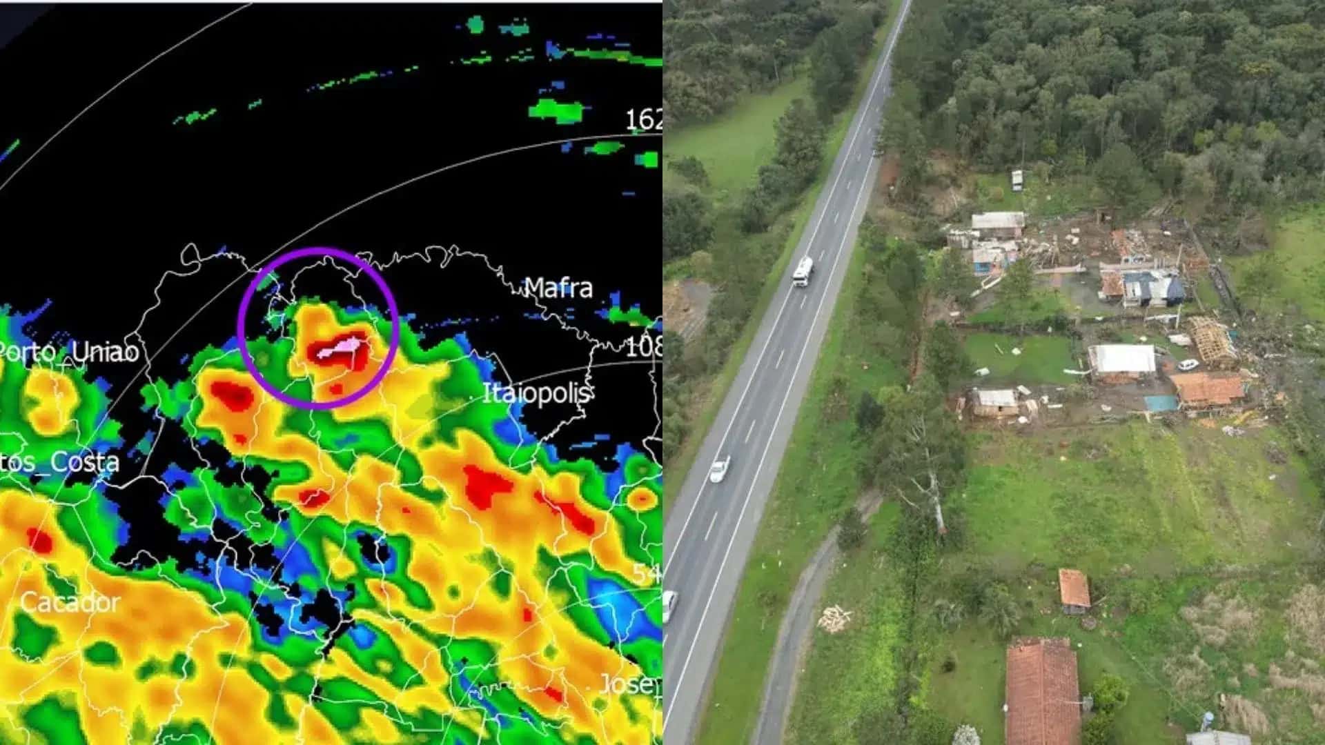 A Defesa Civil de Santa Catarina divulgou, nesta segunda-feira (14), análises que indicam a ocorrência de um tornado m Três Barras, no Norte catarinense, durante a última sexta-feira (11)
