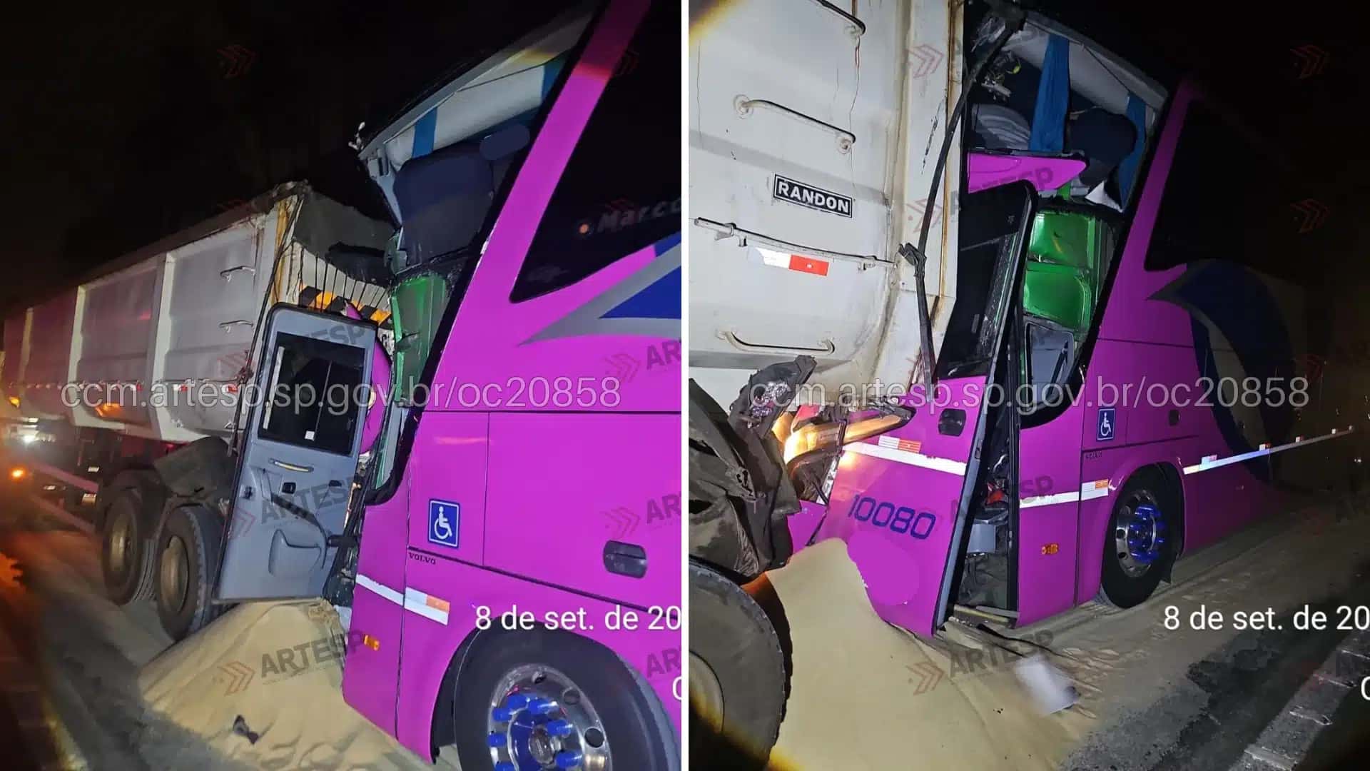 Acidente ocorreu na madrugada desta terça (8).