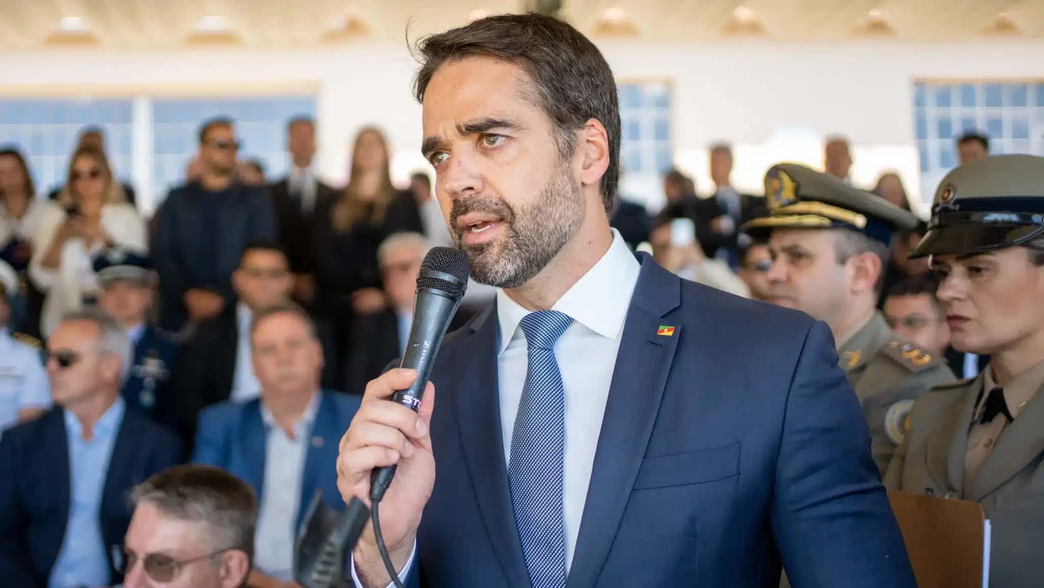 O governador do Rio Grande do Sul, Eduardo Leite (PSD)