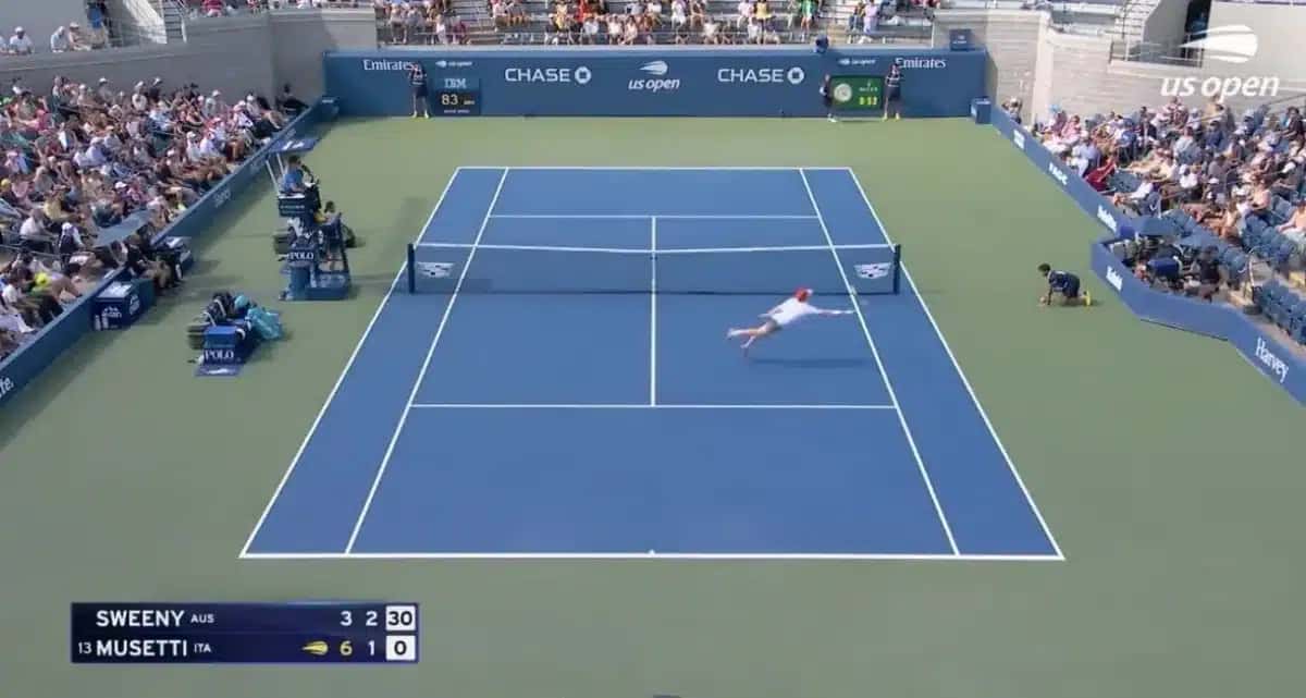 Dane Sweeny fez um pontaço no US Open
