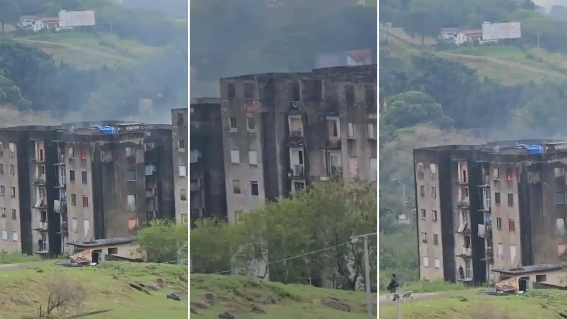 Incêndio ocorreu no no Jardim Itayu, em Campinas (SP)