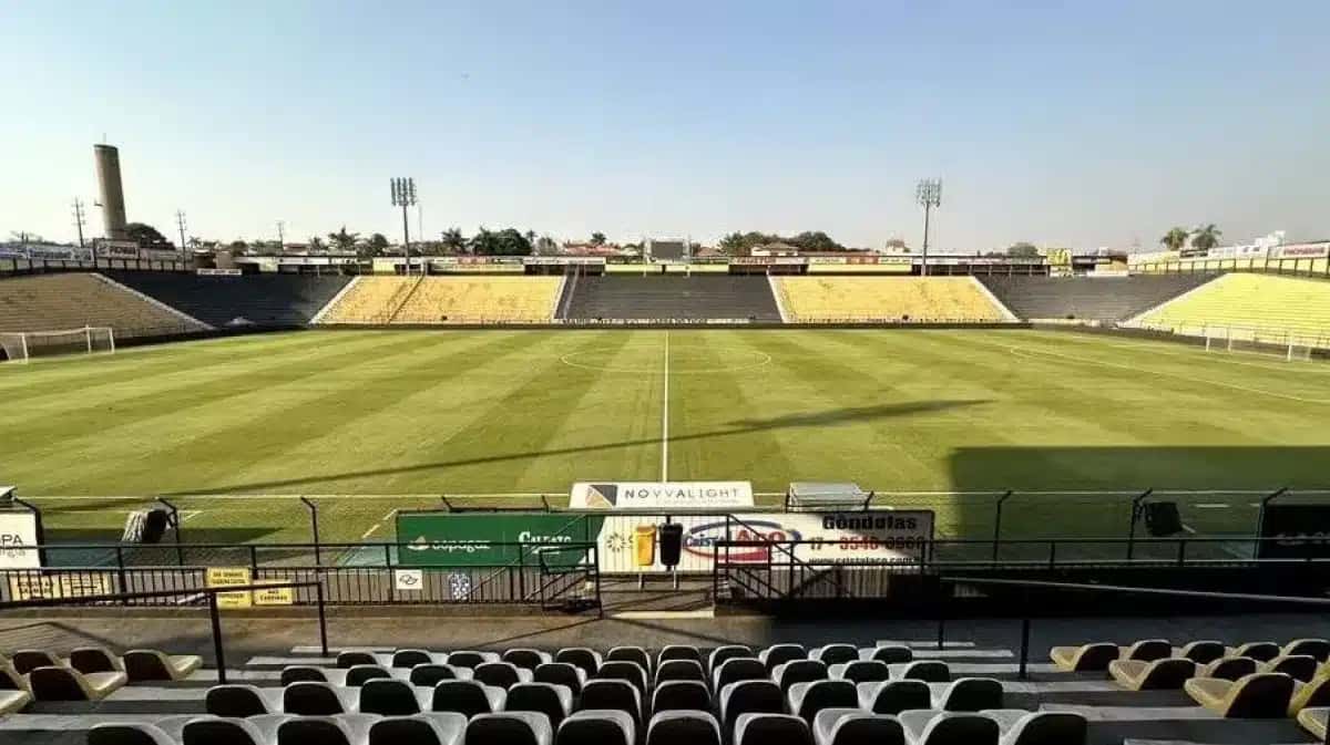 Estádio Jorge Ismael de Biasi, casa do Novorizontino, recebe o jogo