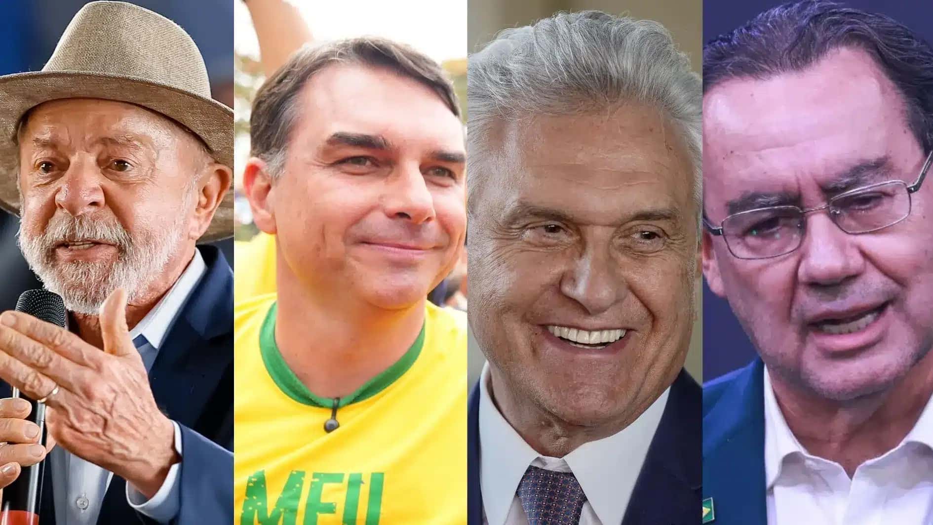 Lula, Flávio, Caiado e Cury, respectivamente