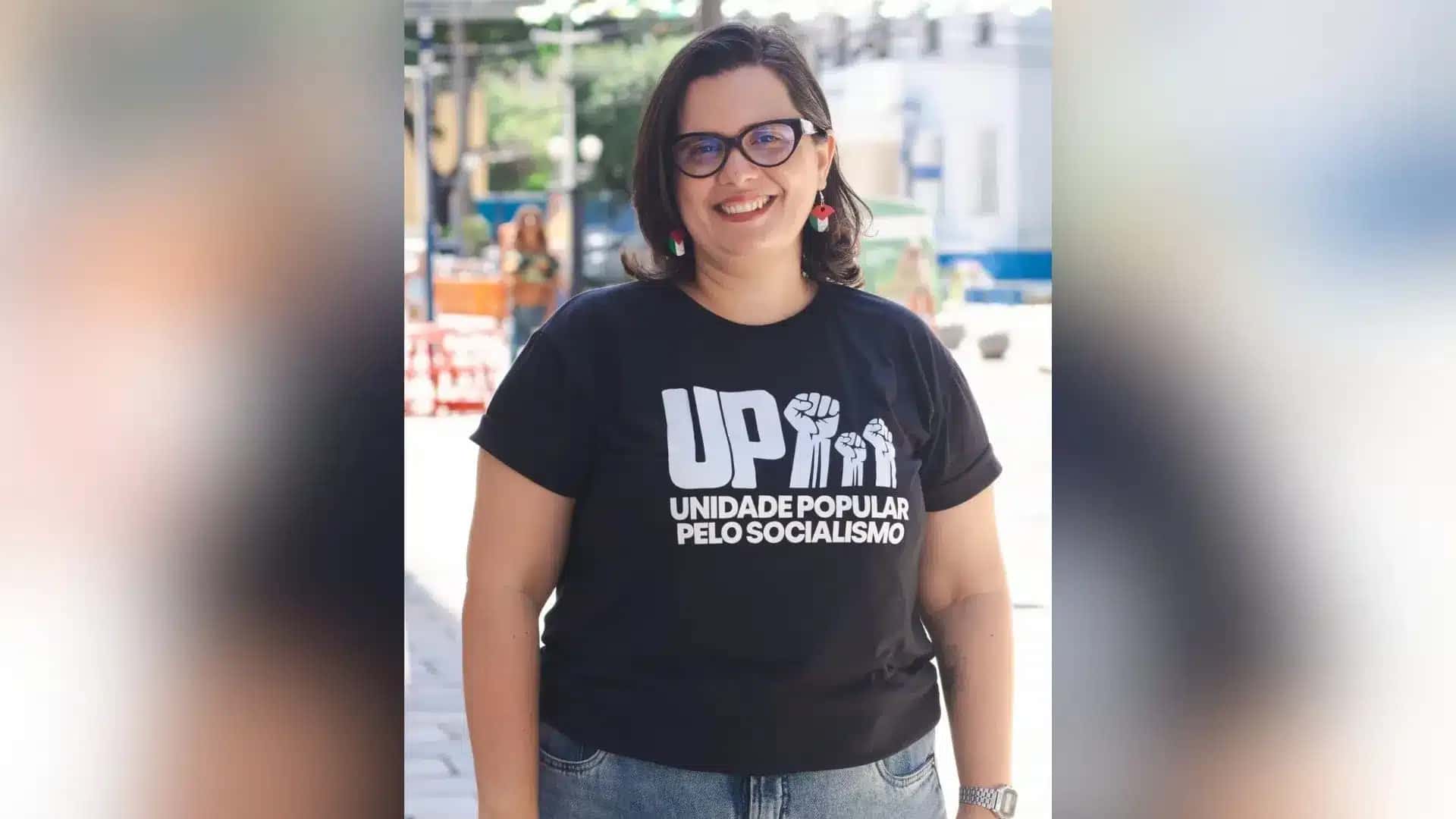 Camila Falcão é candidata do UP (Unidade Popular) ao governo de Pernambuco