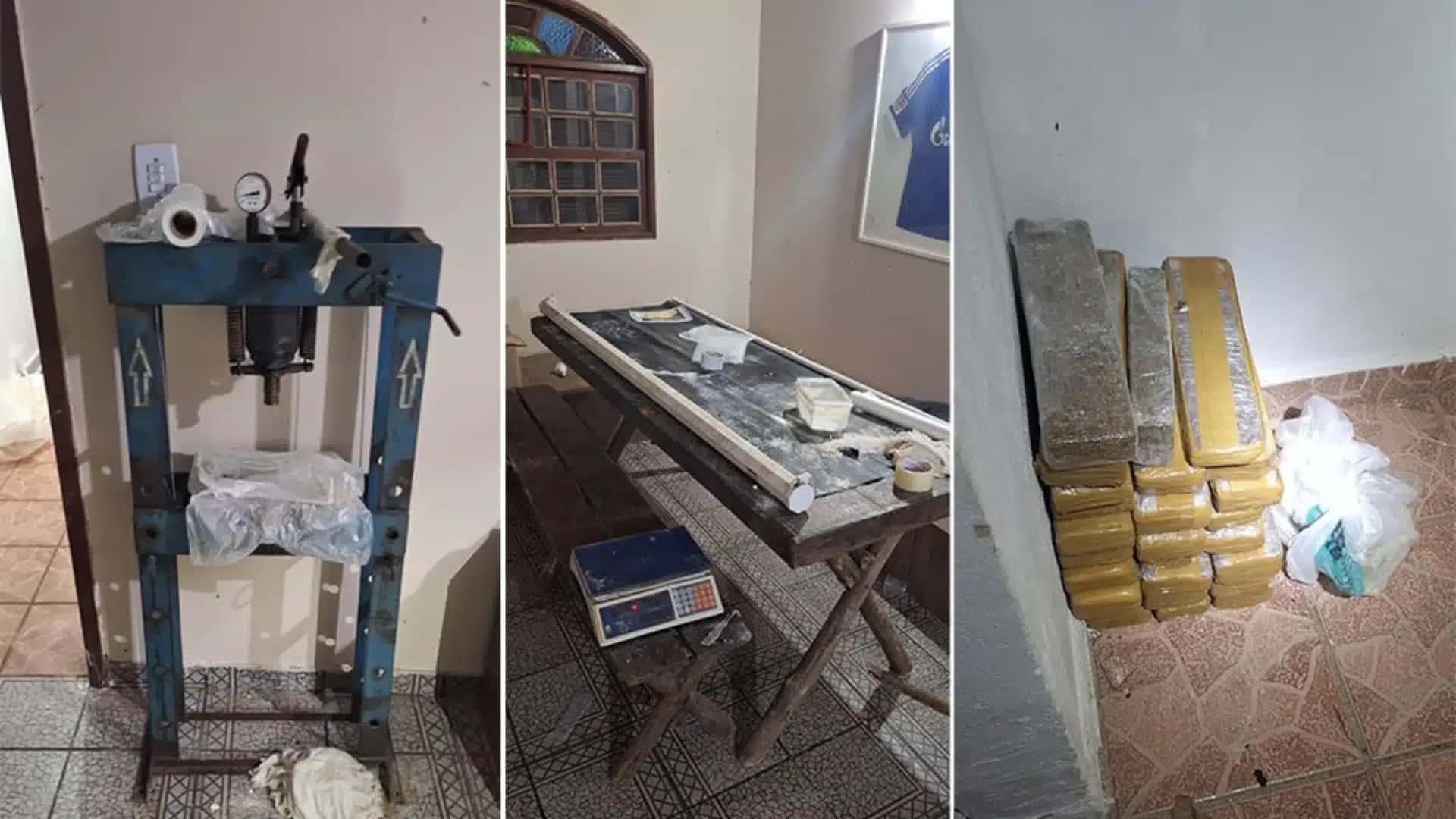 Homem fugiu enquanto autoridades cumpriam mandado judicial contra tráfico de drogas.