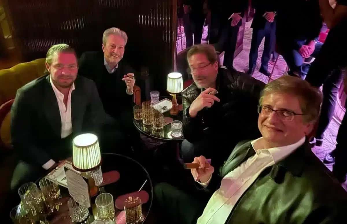 O então banqueiro Daniel Vorcaro (à esquerda na imagem) e o procurador-geral da República, Paulo Gonet (à direita)