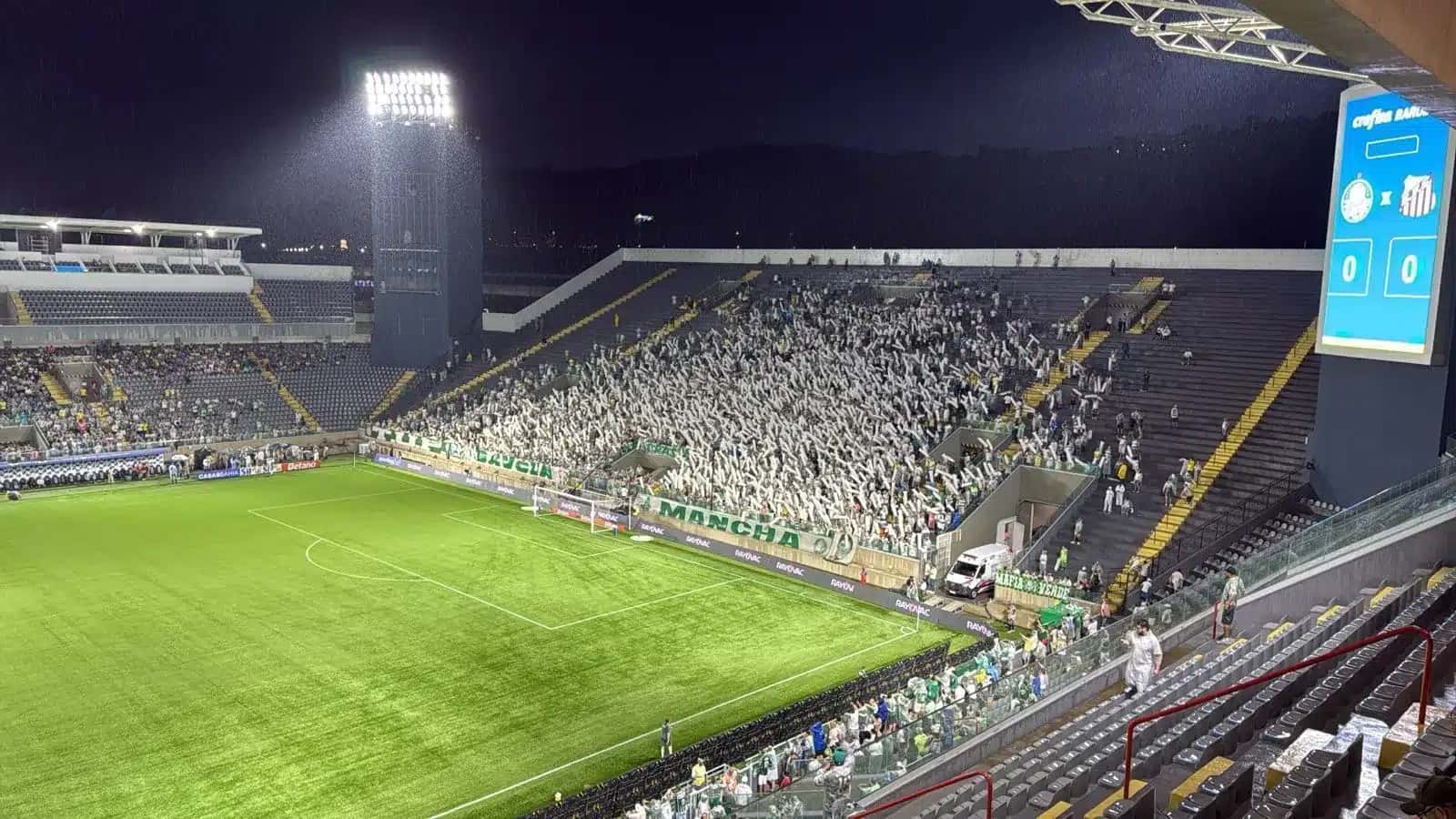 Arena Barueri antes do clássico entre Palmeiras e Santos pelo Paulistão