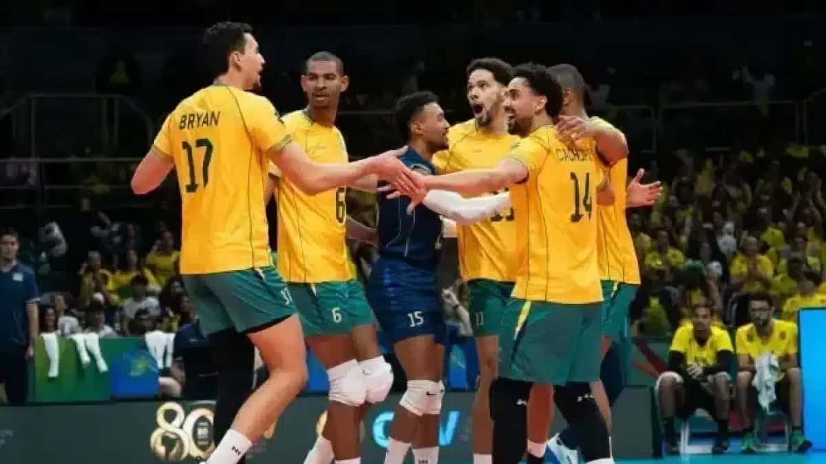A Seleção Brasileira venceu a Bolívia por 3 sets a 0