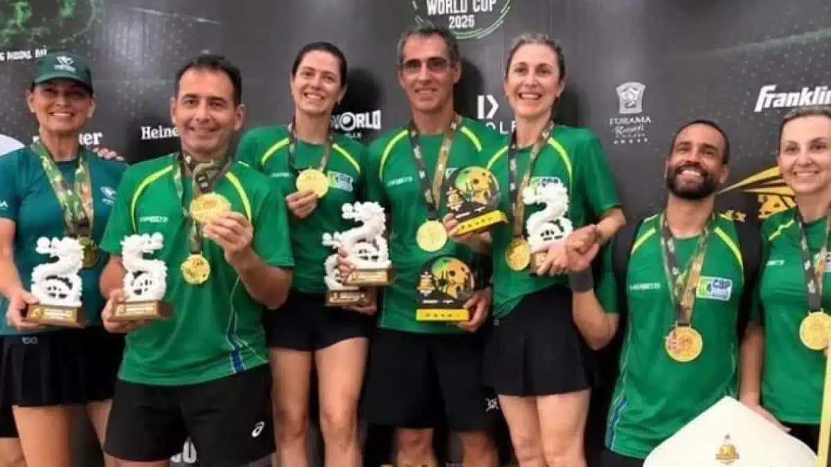 Seleção Brasileira conquistou o título da Copa do Mundo de Pickleball