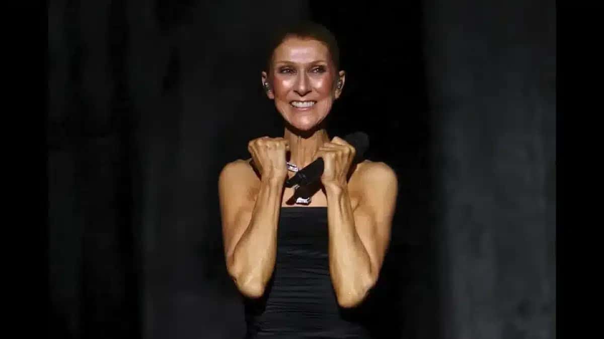 Céline Dion em seu primeiro show após seis anos de afastamento dos palcos
