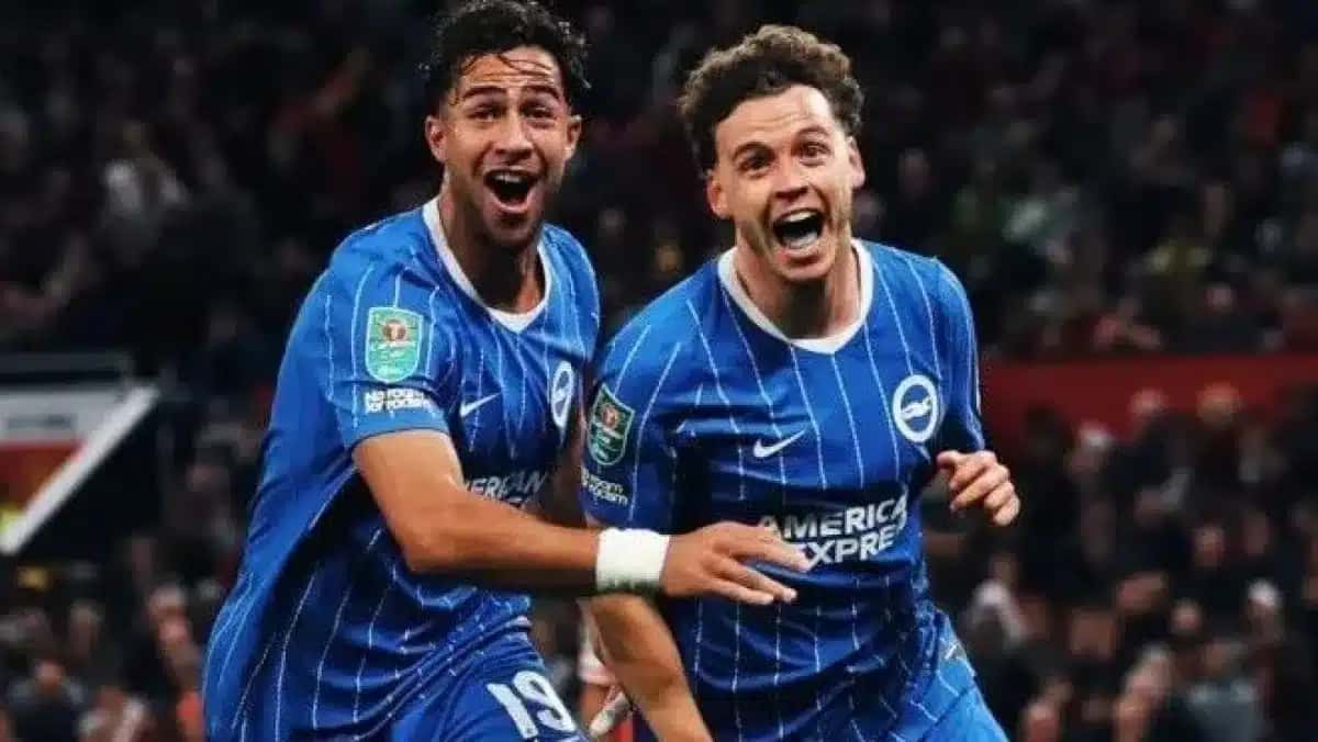Brighton eliminou o Manchester United fora de casa pela Copa da Liga Inglesa
