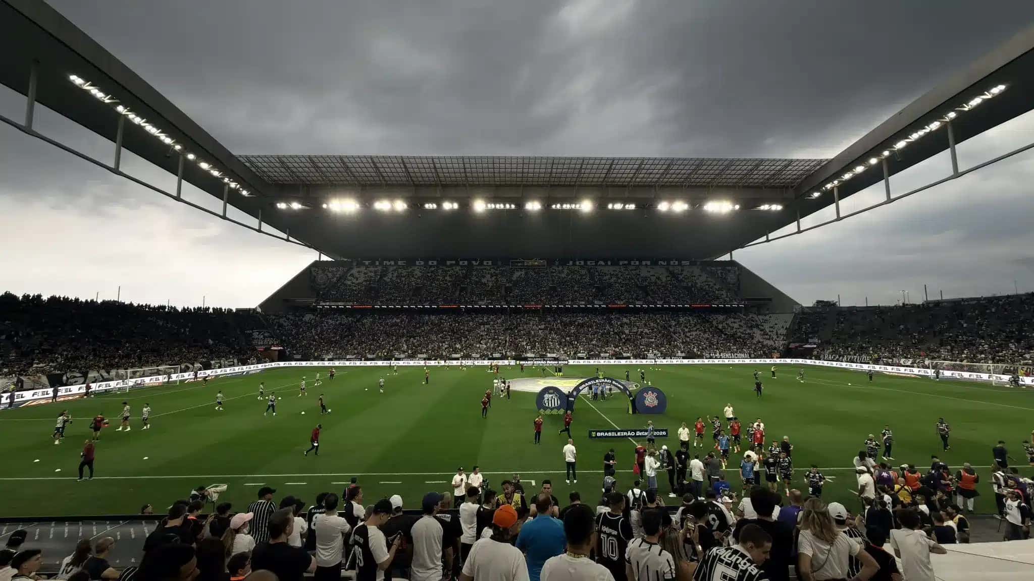 Neo Química Arena antes de Corinthians x Santos
