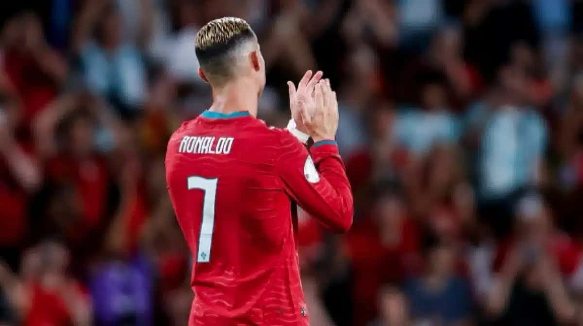 Cristiando Ronaldo durante partida contra País de Gales pela Nations League