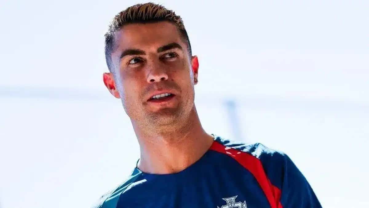 Cristiano Ronaldo no centro de treinamento de Portugal