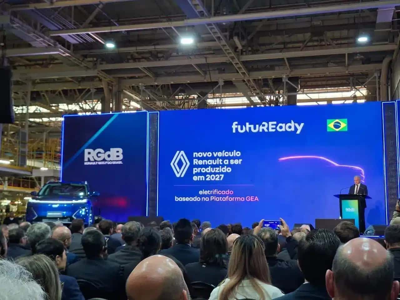 Evento anunciou novidades da Renault Geely no Brasil