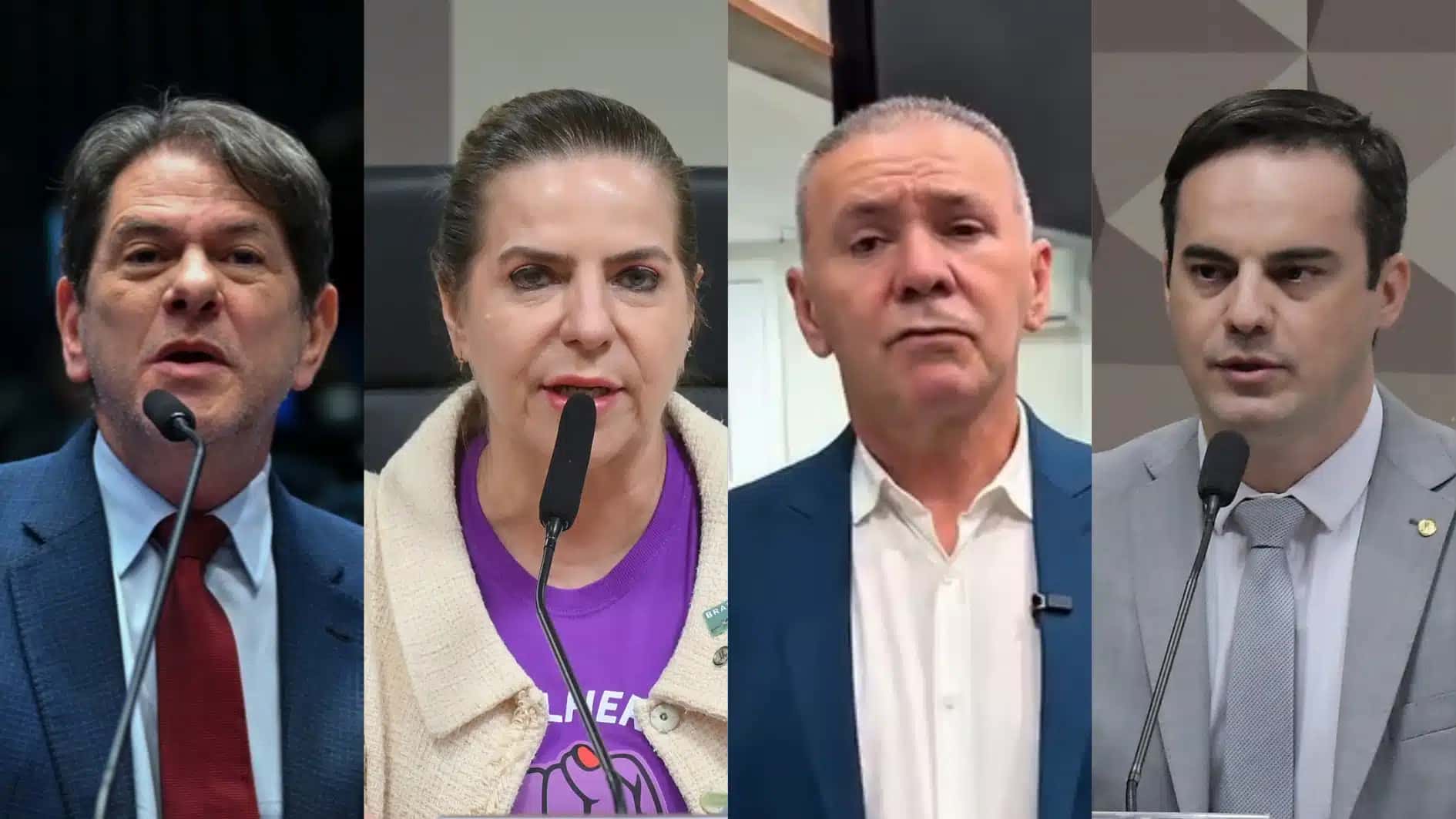 Cid Gomes, Luizianne, Alcides e Capitão Wagner, candidatos ao Senado pelo Ceará