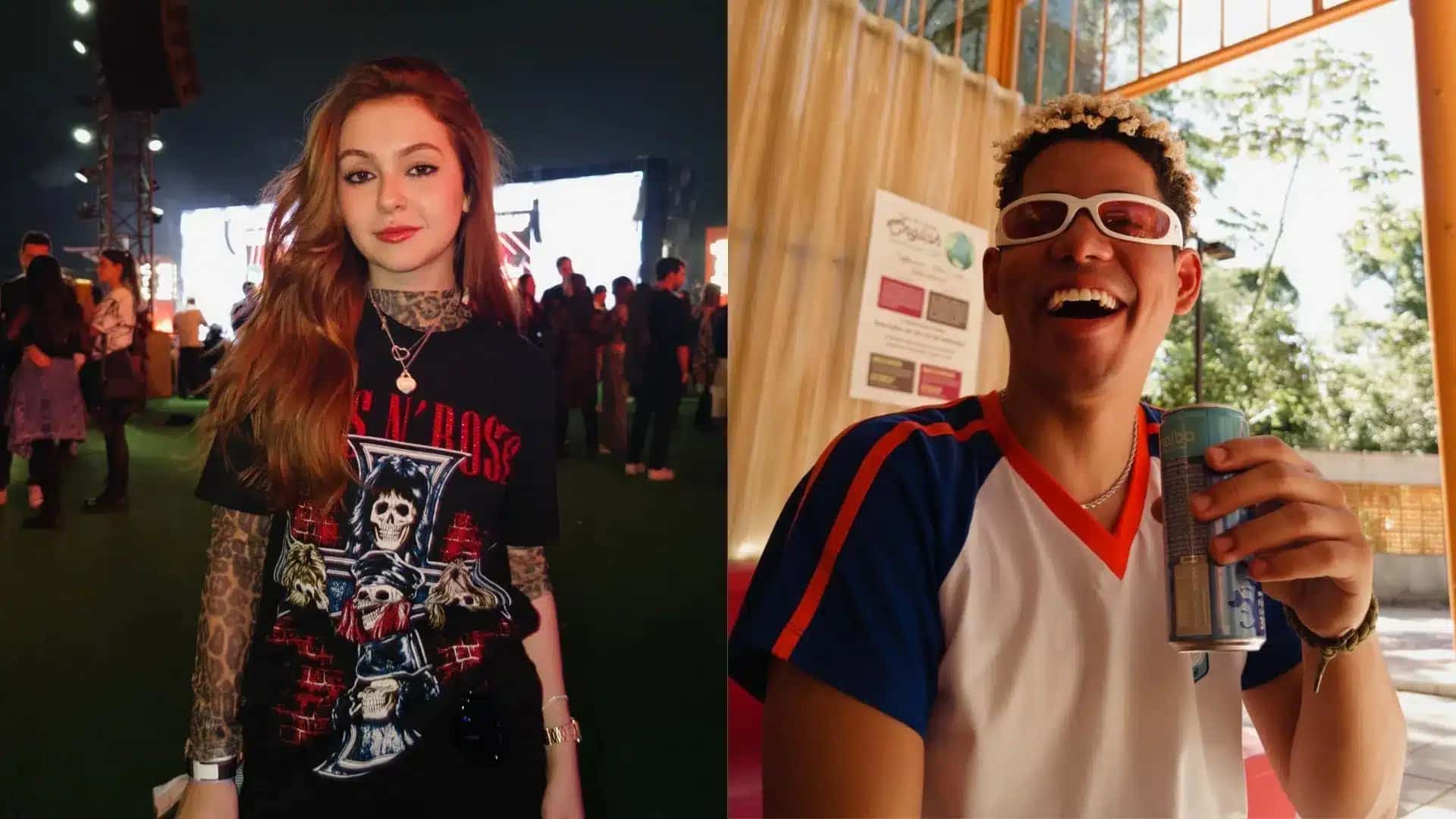 Casal assumiu relacionamento durante o Rock in Rio neste sábado (12)