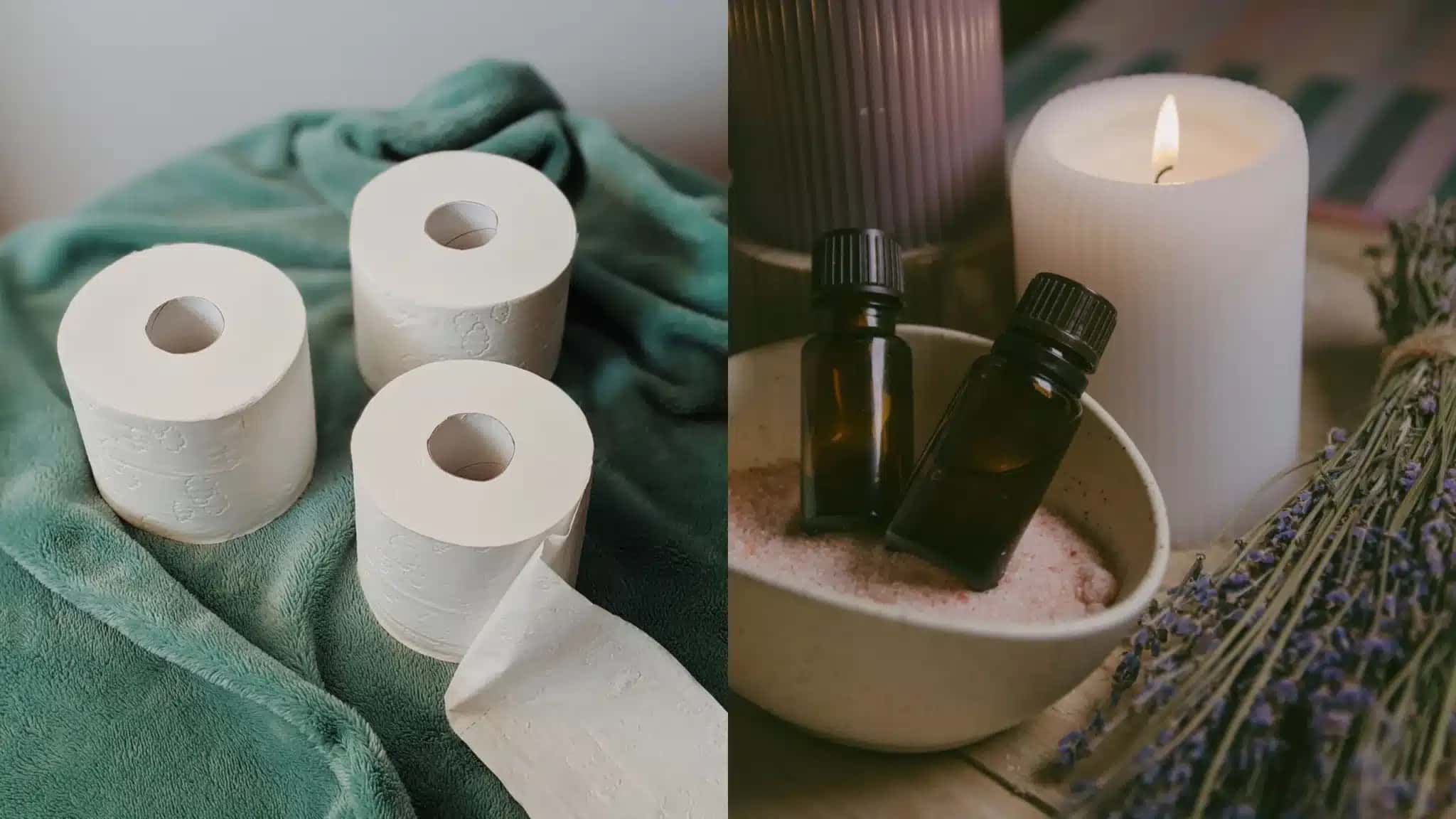 Pingar óleos essenciais no rolo de papel higiênico é alternativa natural para quem quer deixar o cômodo perfumado