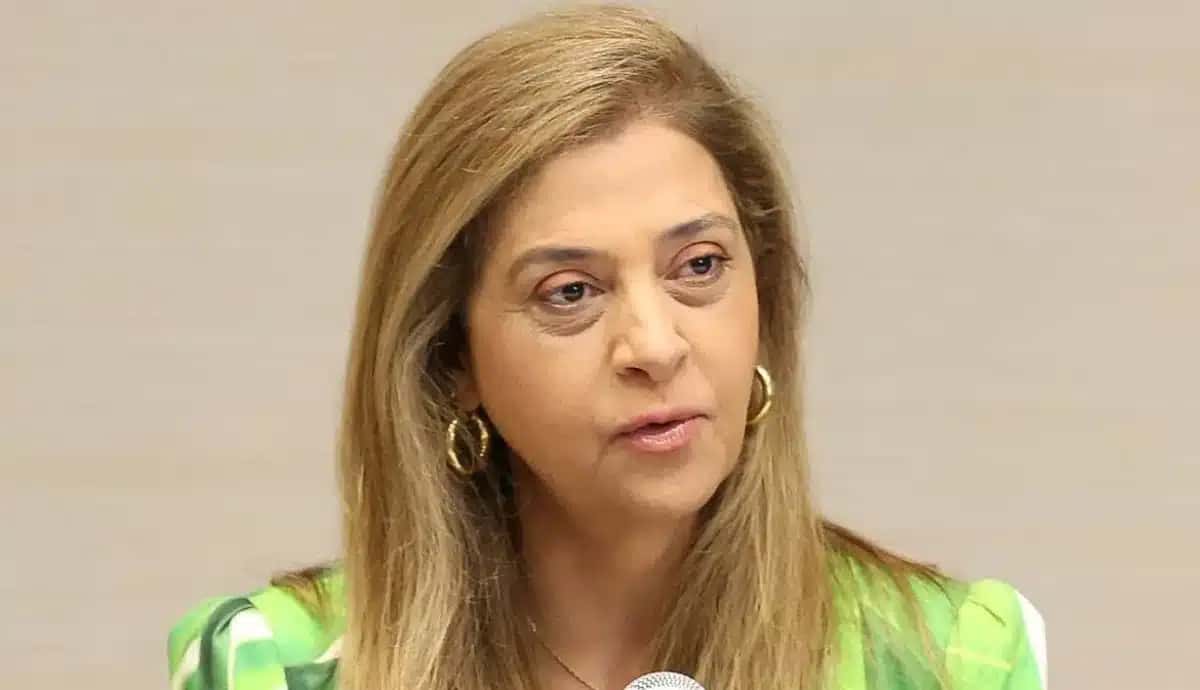 Leila Pereira, presidente do Palmeiras.