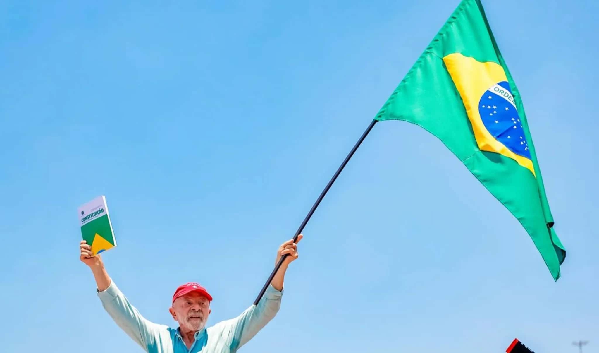 Presidente da República, Luiz Inácio Lula da Silva, durante ato de campanha no Rio de Janeiro.