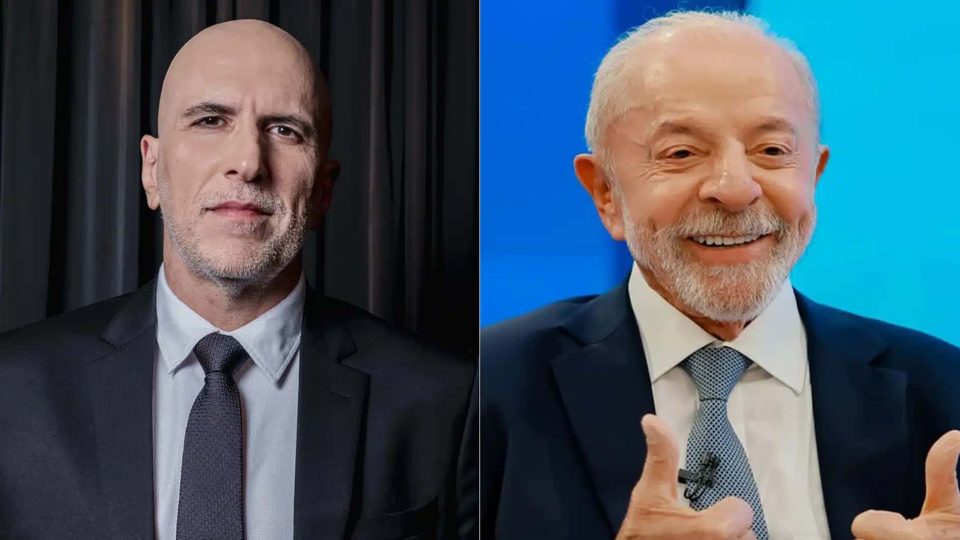 O humorista Antonio Tabet e o presidente reeleito Luiz Inácio Lula da Silva (PT) | Foto: Reprodução/CNN Brasil