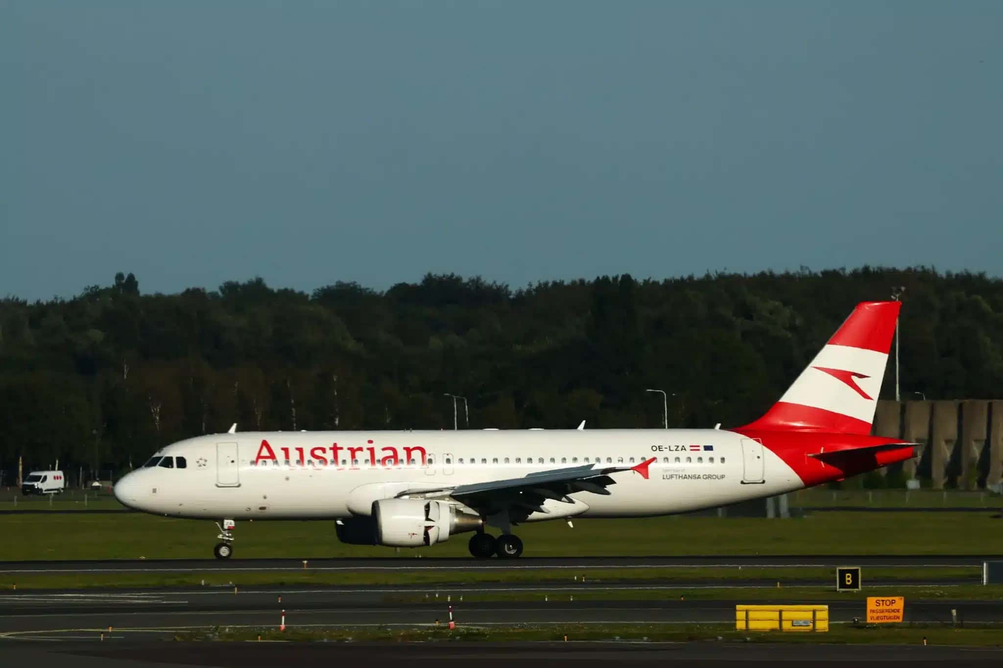 Avião da Austrian Airlines.