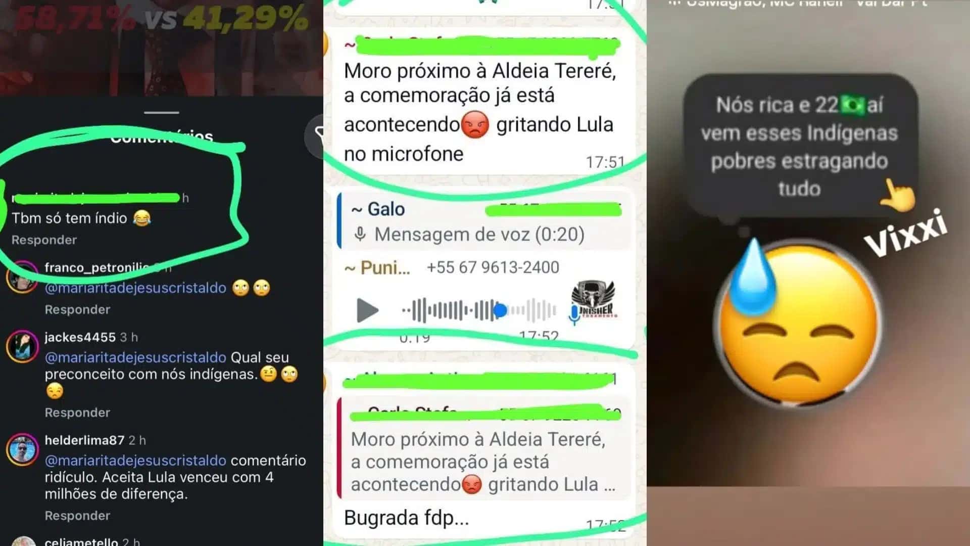 O povo indígena Terena, localizado no Mato Grosso do Sul, denunciou, nesta terça-feira (27), ameaças, intimidações e episódios de racismo dentro das próprias aldeias durante o segundo turno das eleições presidenciais | Foto: Reprodução/CNN Brasil