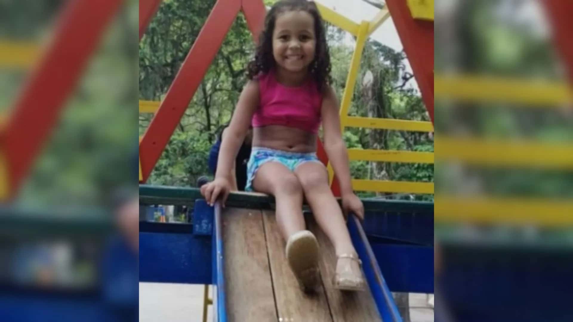 Ana Clara Machado, de 5 anos, morreu após ser atingida por bala perdida em Niterói | Foto: Reprodução/CNN Brasil