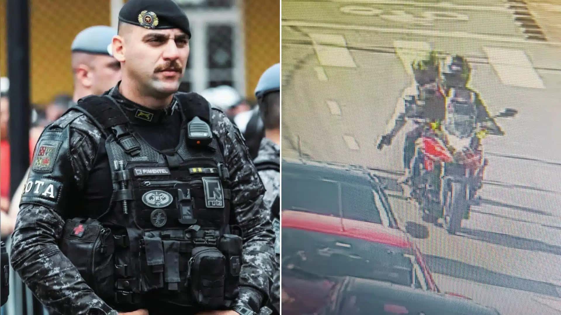 O tenente da Rota (Rondas Ostensivas Tobias de Aguiar) Ronickson Pimentel dos Santos | Foto: Reprodução/CNN Brasil