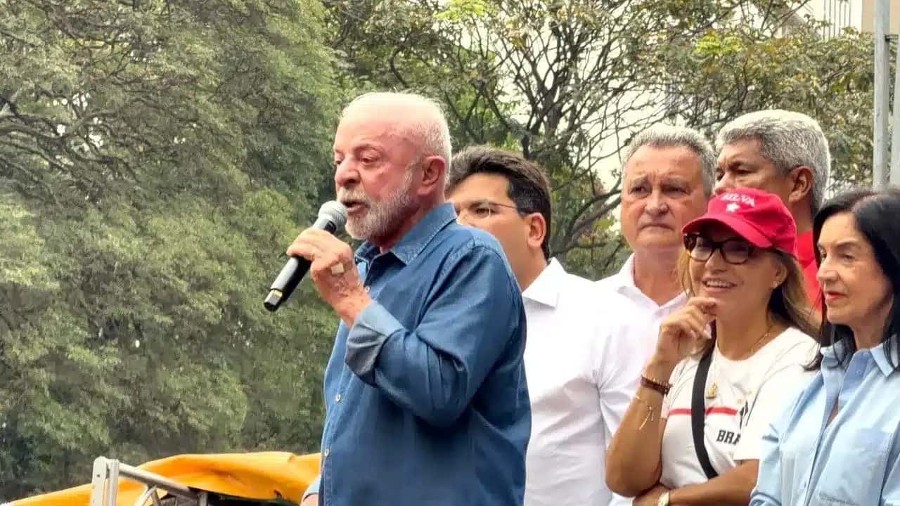 O presidente e candidato à reeleição Luiz Inácio Lula da Silva (PT)