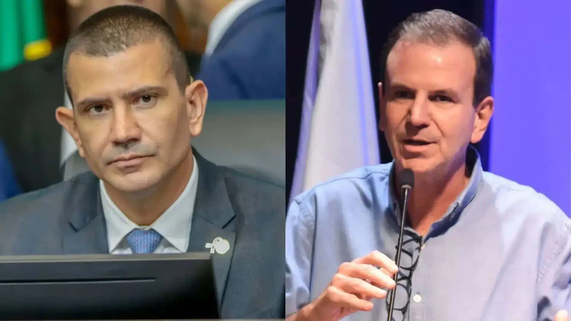 Douglas Ruas (PL) e Eduardo Paes (PSD)