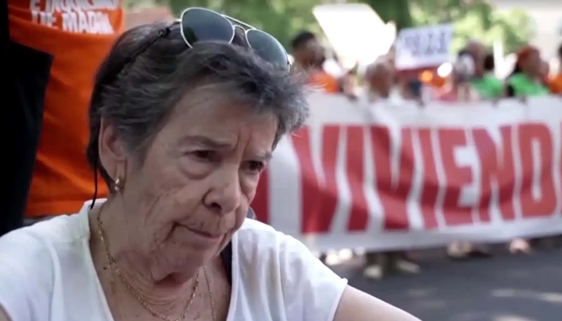 Maricarmen, idosa despejada de casa em Madri por imobiliária