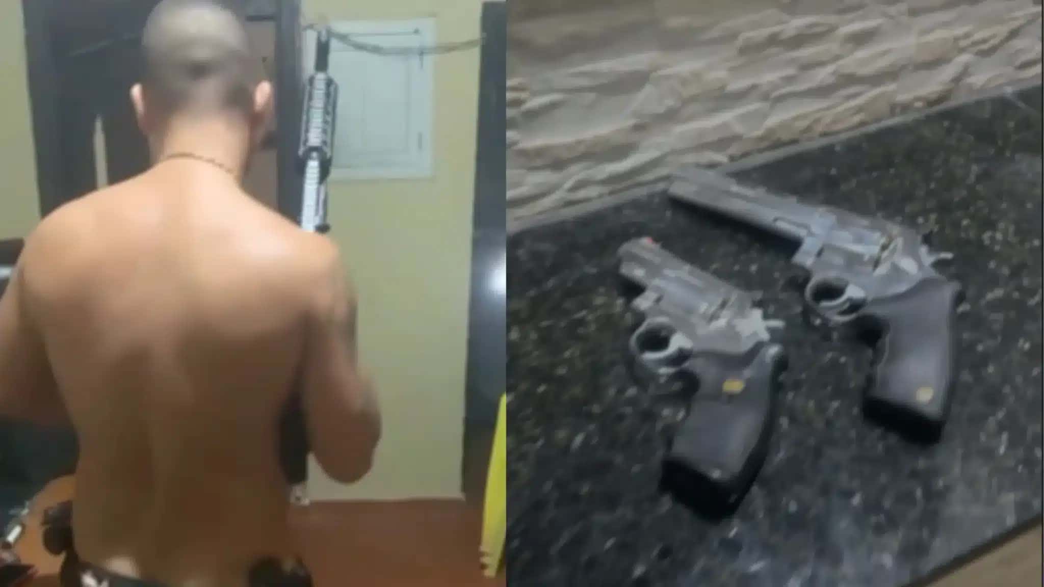 Vídeos atribuídos ao policial militar Yuri Luiz Desiderati Ribeiro mostram o agente dançando e exibindo armas e dinheiro. O material foi analisado durante a investigação que apura a suspeita de ligação entre policiais militares e integrantes do Comando Vermelho.
