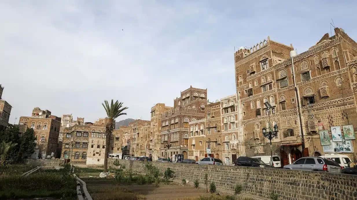 Vista do bairro antigo da cidade de Sanaa, capital do Iêmen