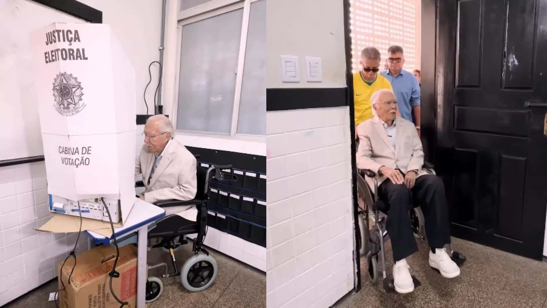 José Sarney votou no 2º turno das eleições 2026.
