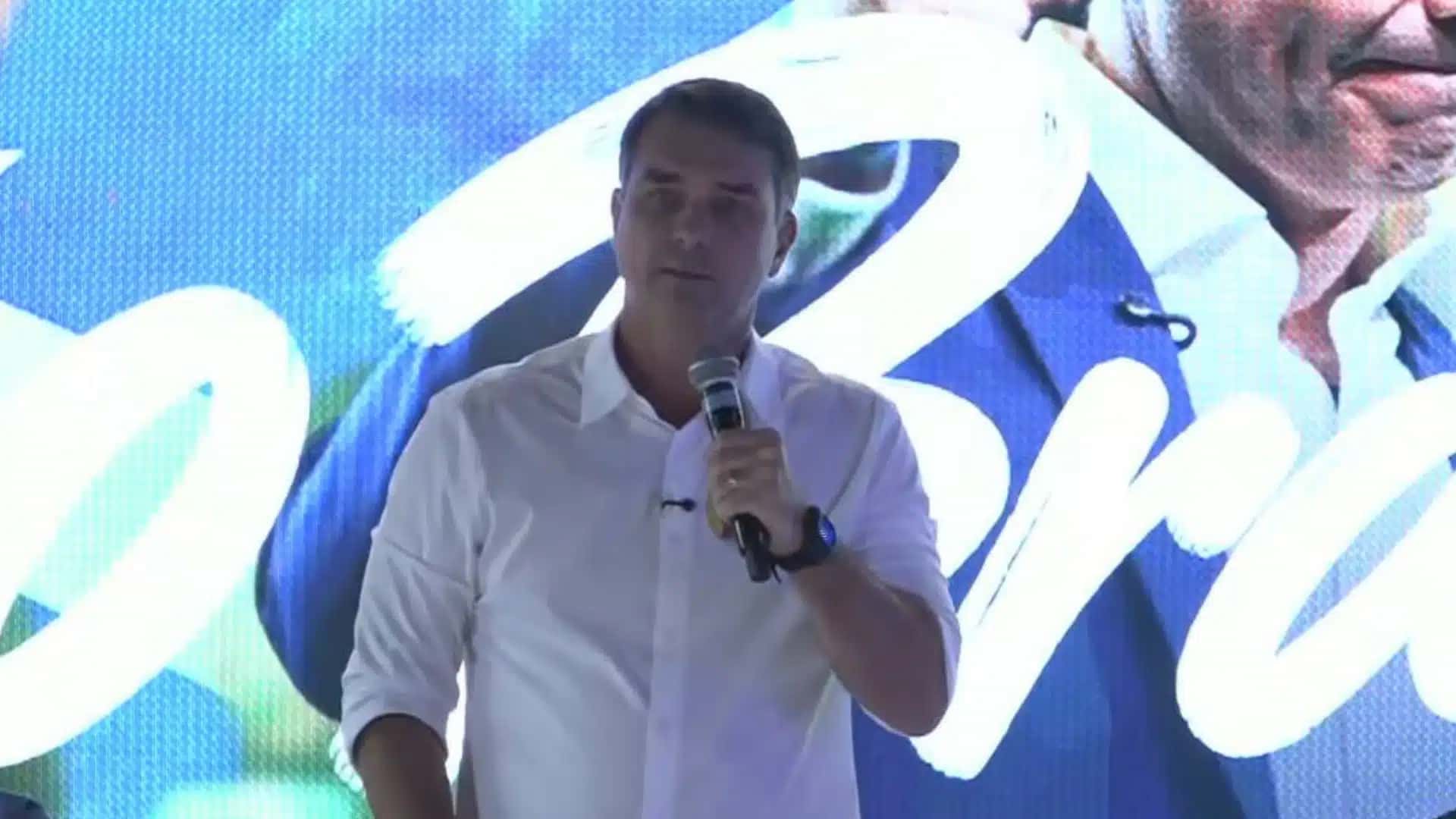 O senador e candidato à Presidência da República Flávio Bolsonaro (PL-RJ)