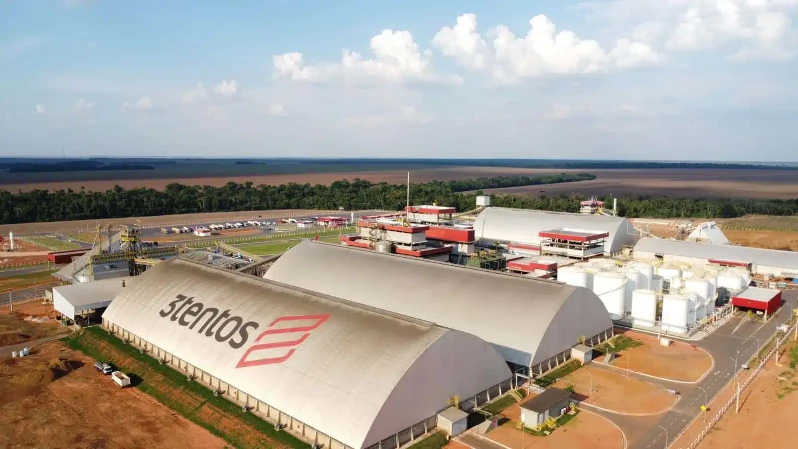 Indústria de biodiesel da 3tentos, em Vera | Foto: Reprodução/CNN Brasil