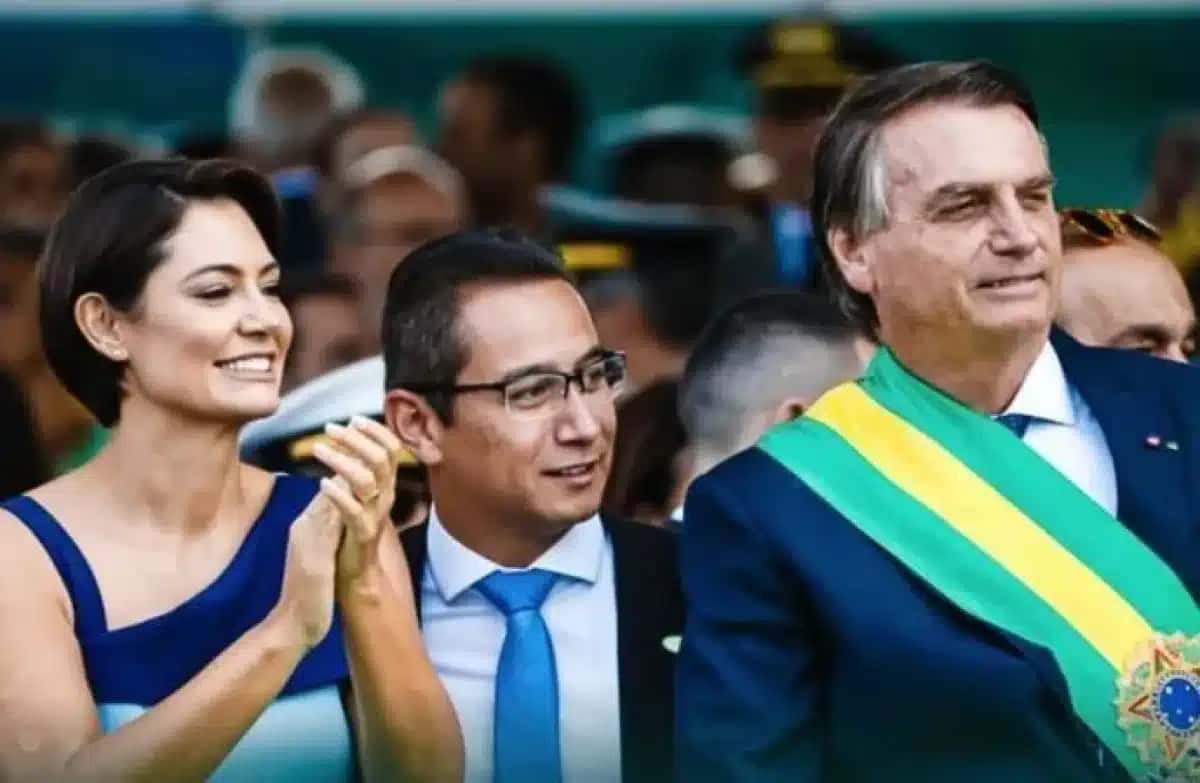 Michelle Bolsonaro, Eduardo Torres e Jair Bolsonaro