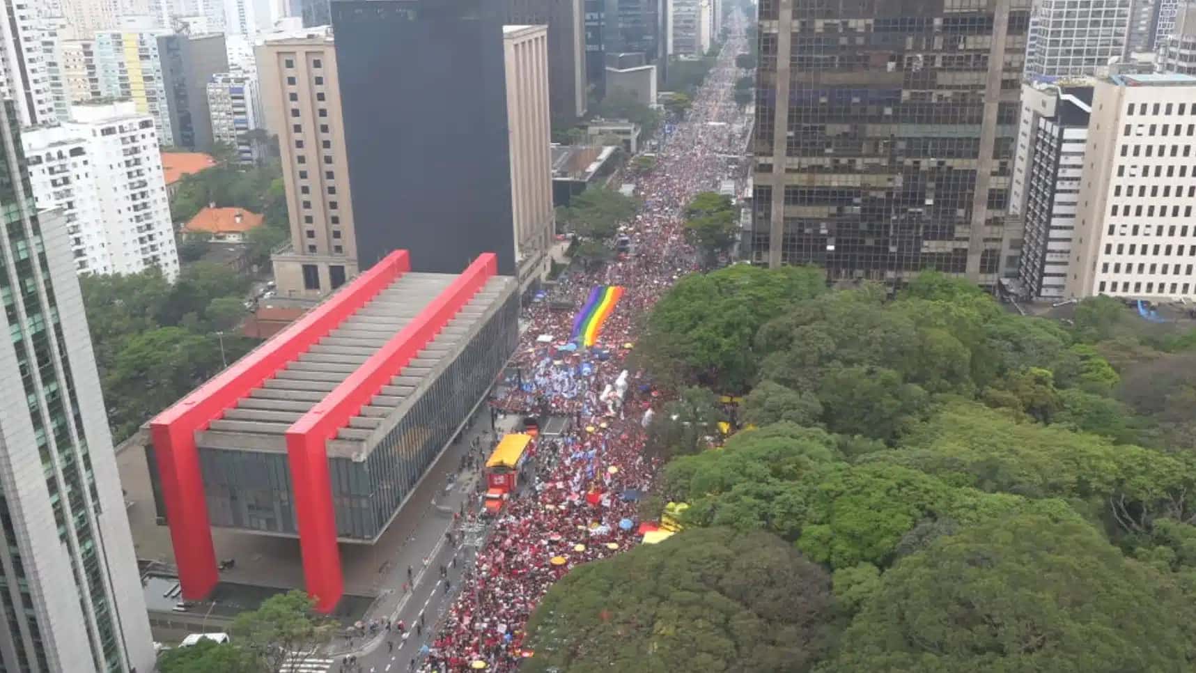 Ato Marcha pela Democracia na Avenida Paulista