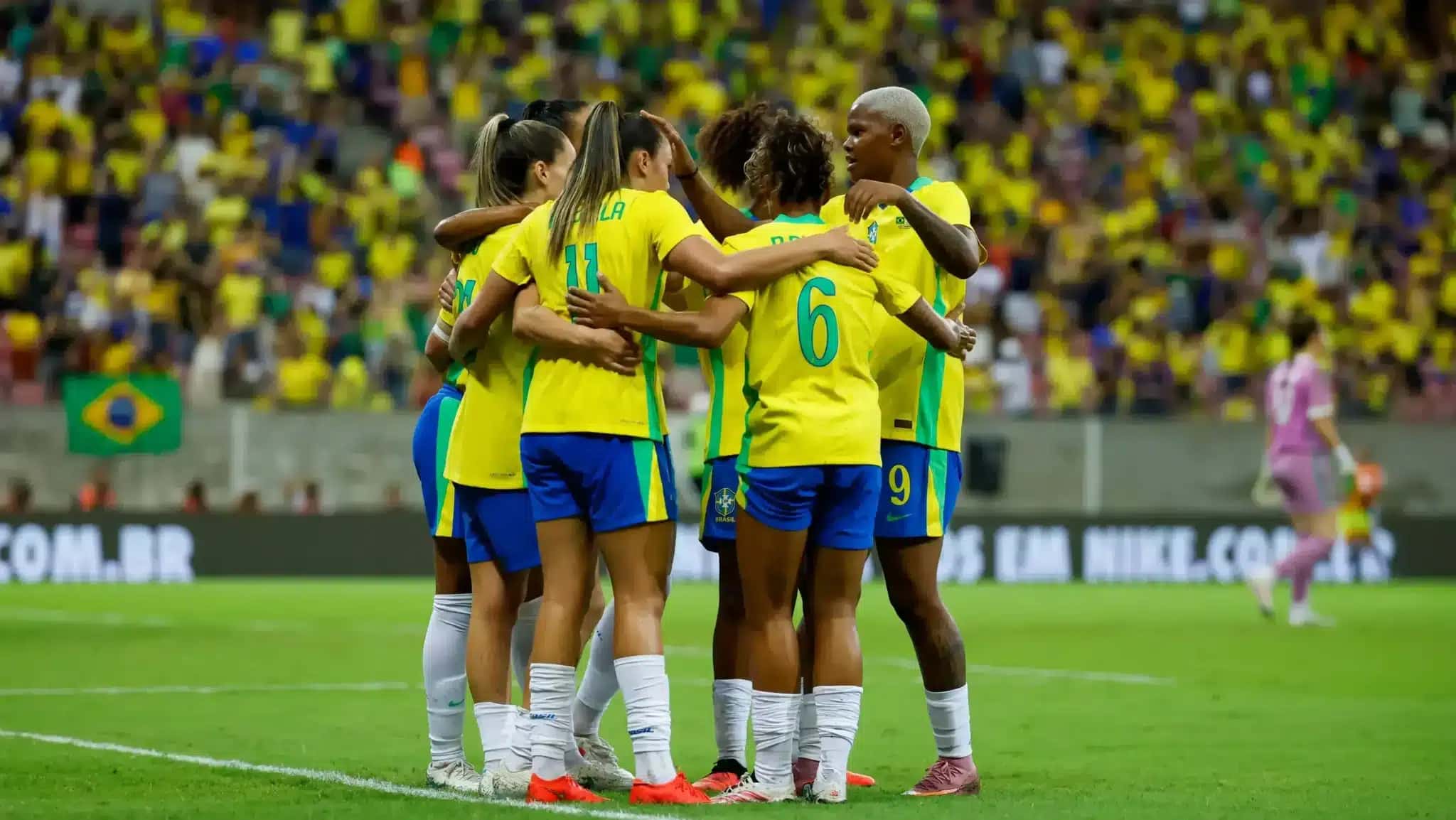 Seleção Brasileira feminina cedeu o empate para a Argentina.