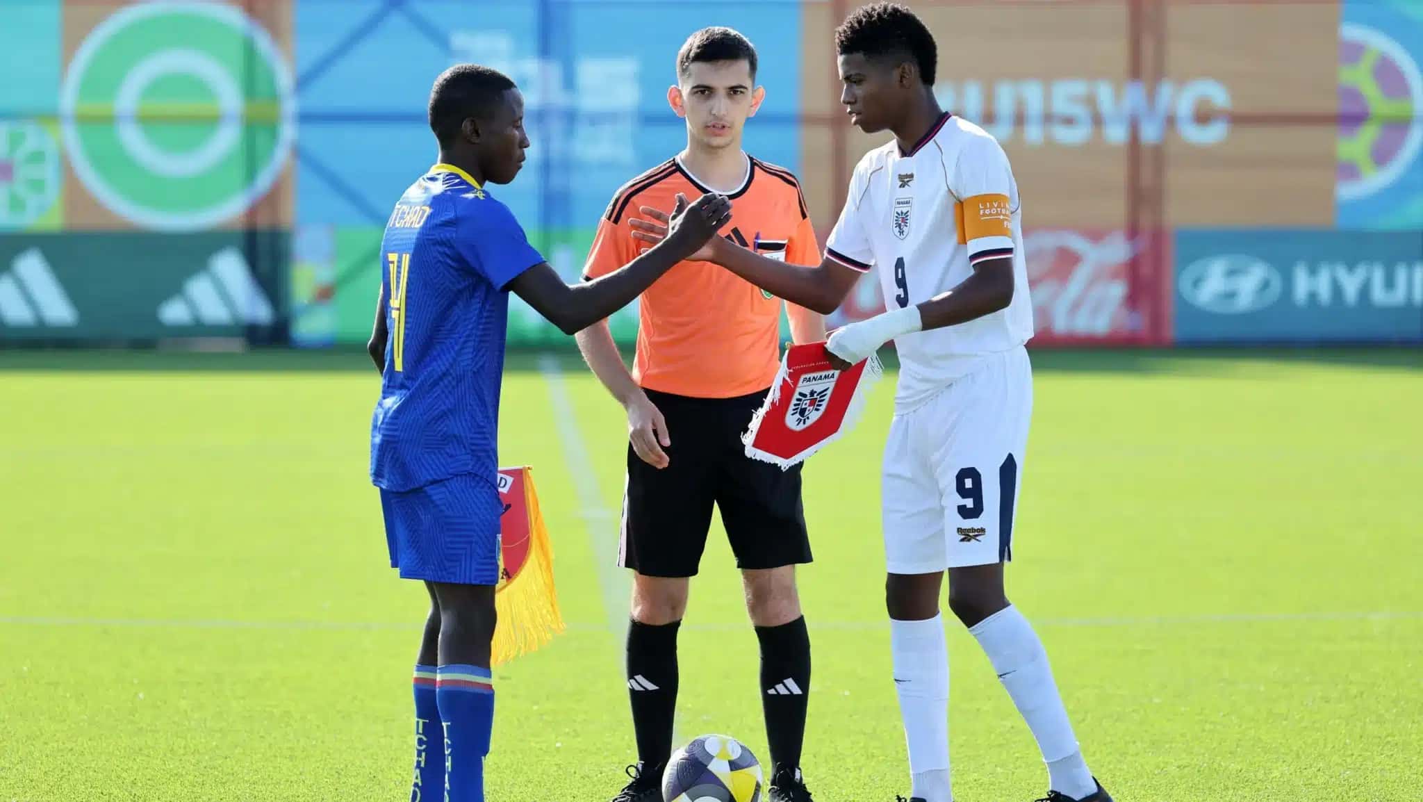 Partida da Copa do Mundo Sub-15 da Fifa.