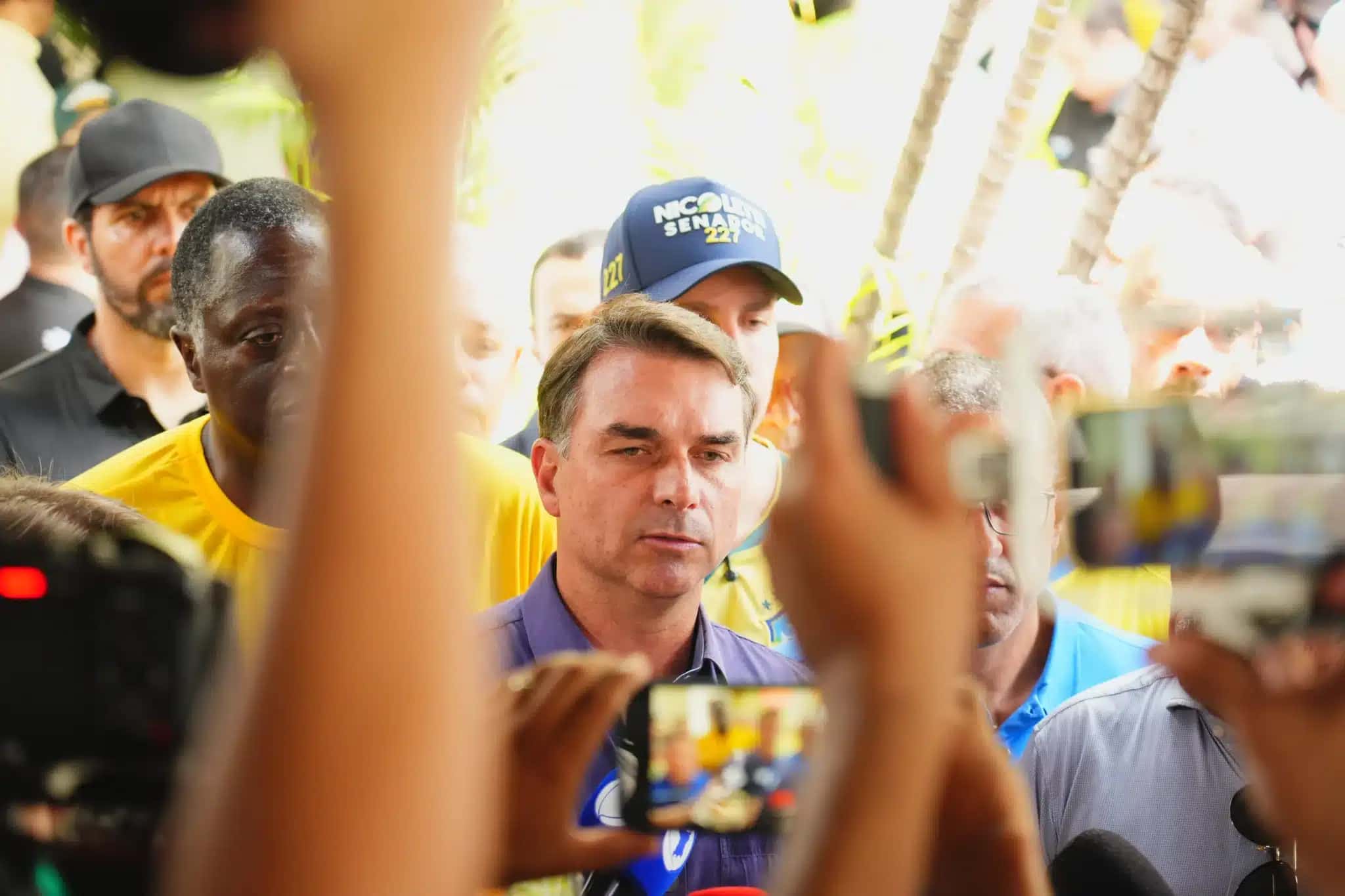 O senador Flávio Bolsonaro (PL-RJ), candidato ao Planalto pelo PL | Foto: Reprodução/CNN Brasil