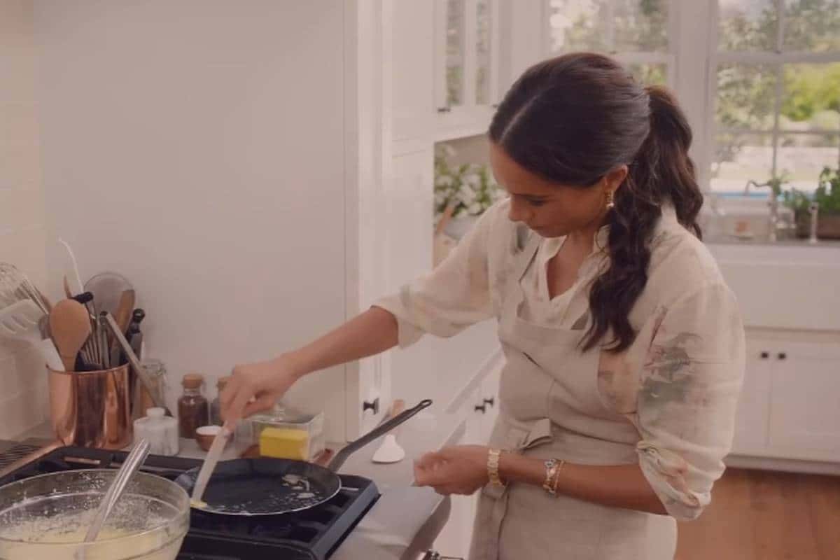 Meghan Markle cozinhando / Reprodução / Instagram
