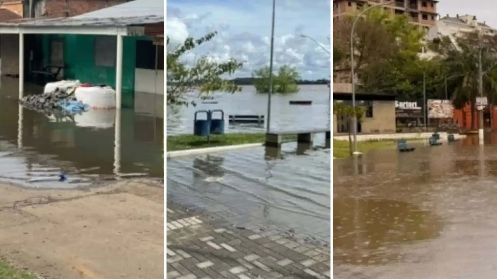 Uruguaiana decreta emergência após alta do Rio Uruguai deixar 214 pessoas fora de casa