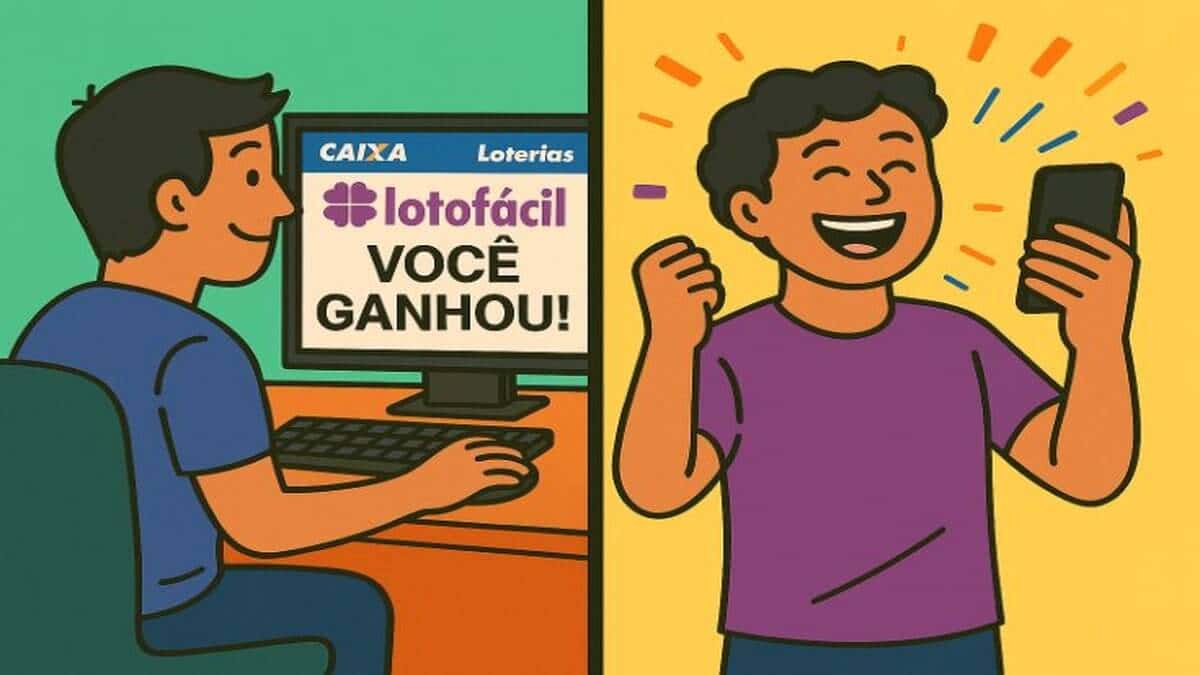 Um vencedor da Lotofácil fez a aposta pelos canais eletrônicos da Caixa. O outro foi a uma casa lotérica | Foto: Reprodução/Seu Dinheiro