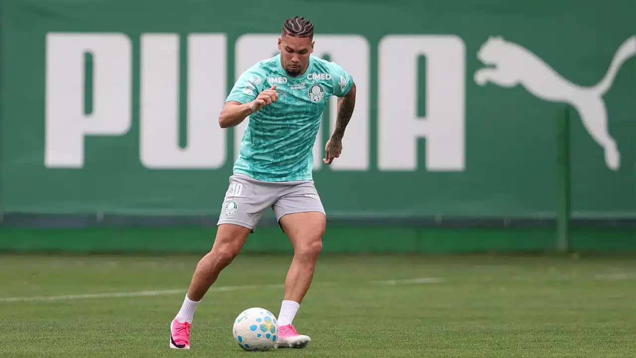 Paulinho, atacante do Palmeiras.