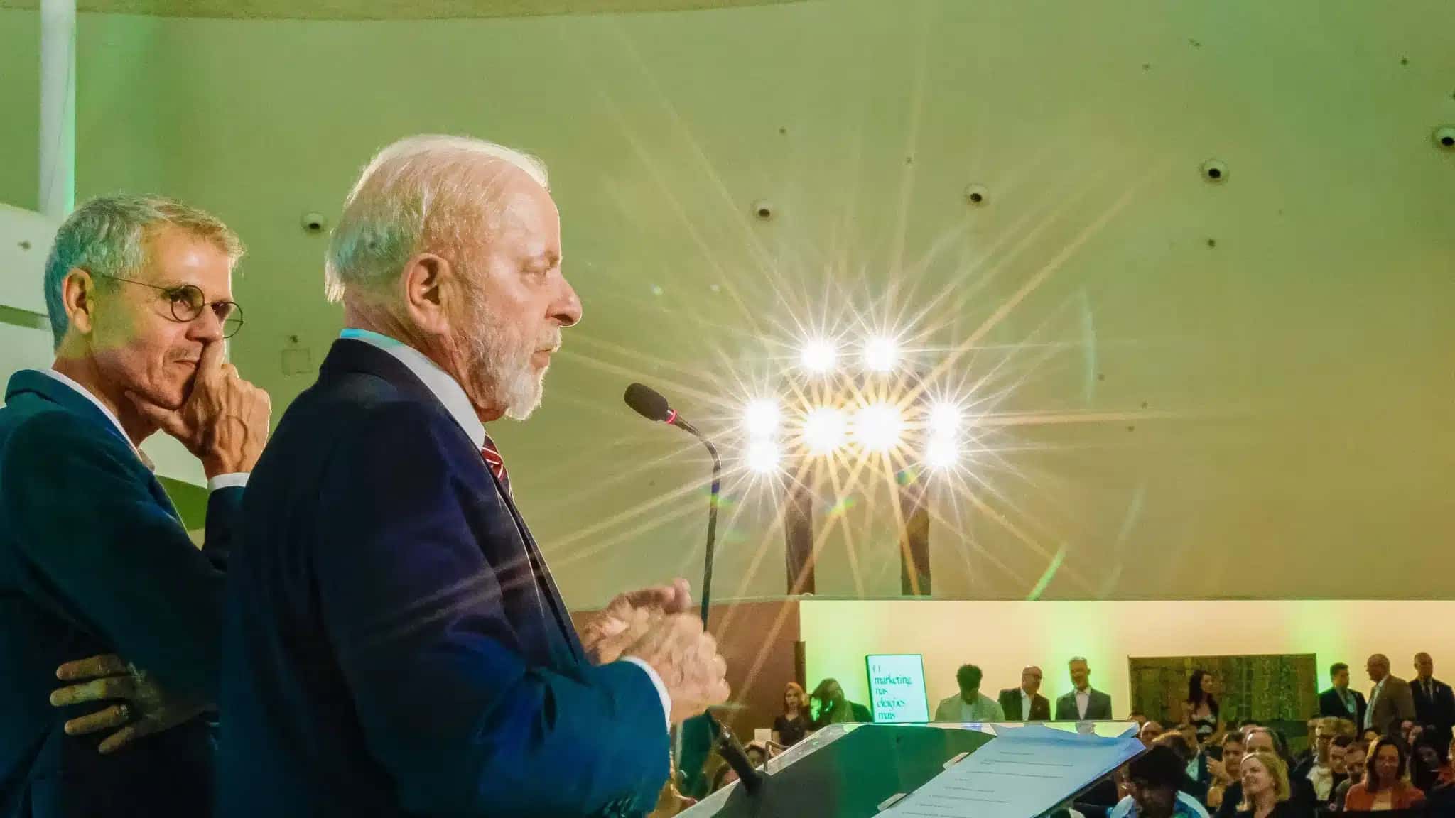 Sidônio Palmeira e o presidente Luiz Inácio Lula da Silva.