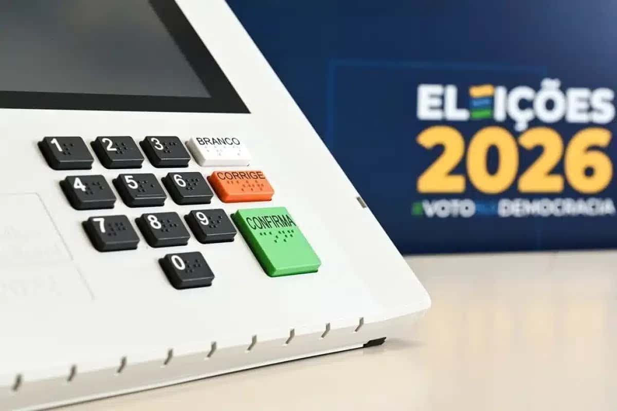 Urna eletrônica.