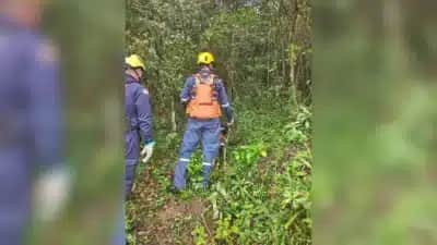 Bombeiros de SC acham em Vargem Pequena o corpo de homem de 51 anos desaparecido desde quinta