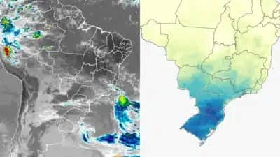 Frente fria derruba temperaturas no Sul, com mínima de 3 °C no Paraná